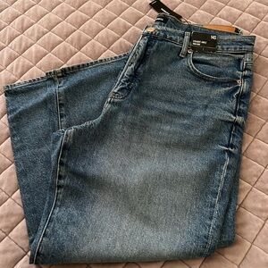 Express High rise Straight Ankle jeans